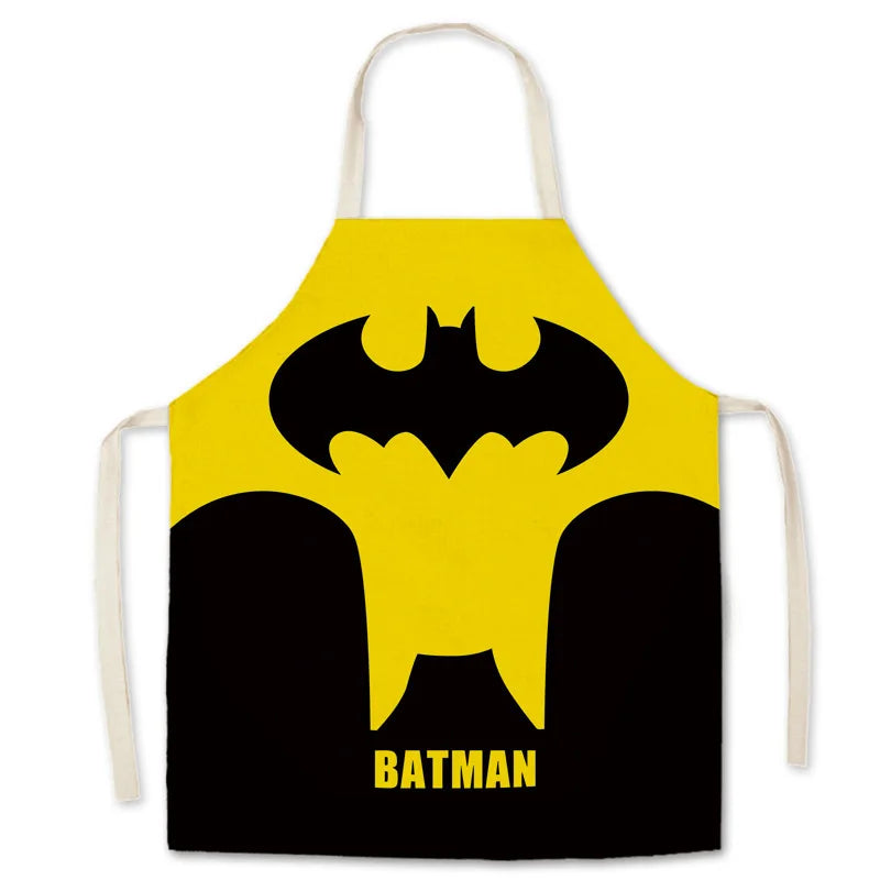 tablier de cuisine Batman jaune et noir