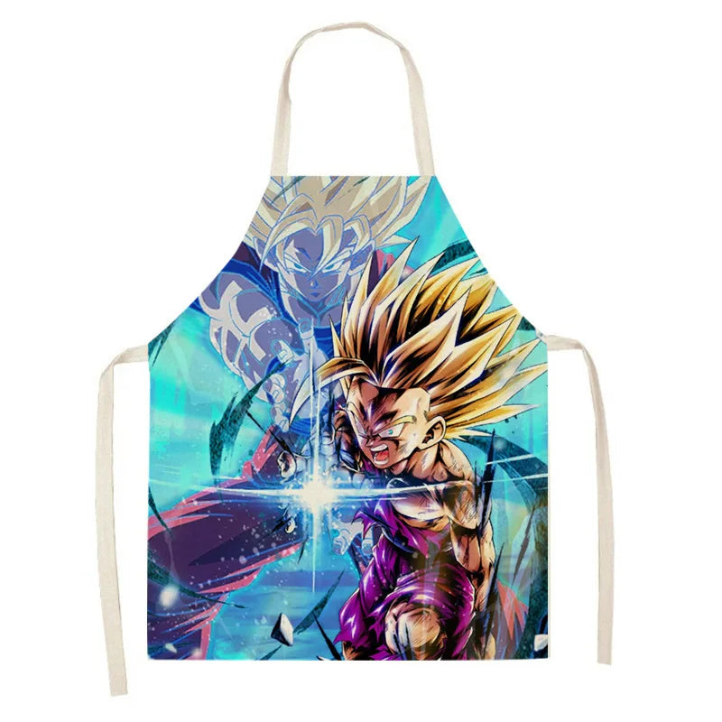 tablier de cuisine Dragon Ball ton de bleu