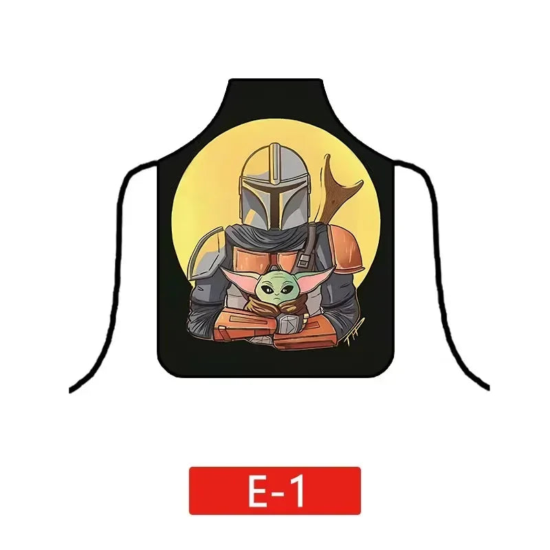 tablier de cuisine Star Wars avec Mandalorian et Grogu