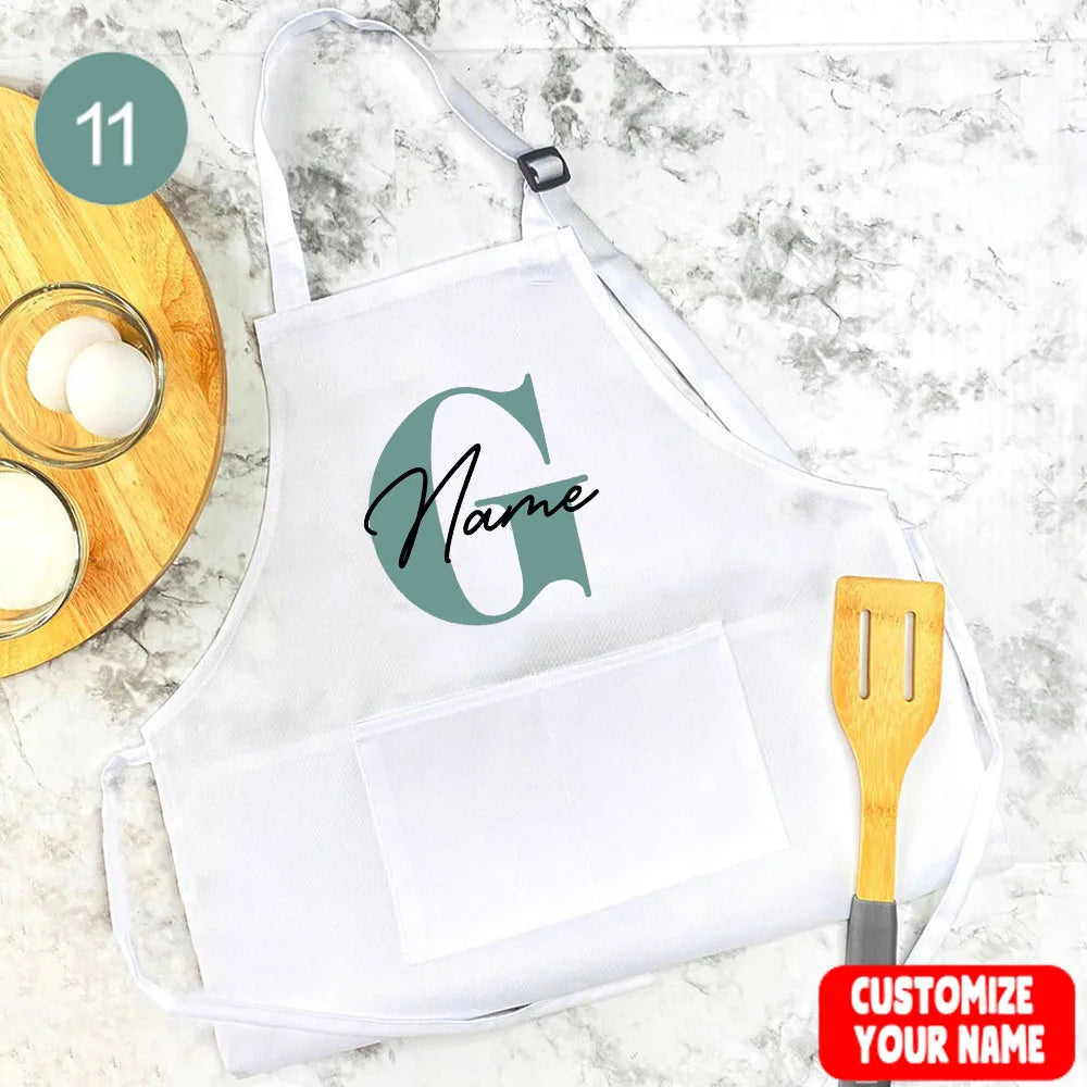 tablier de cuisine enfant personnalisé nom en G