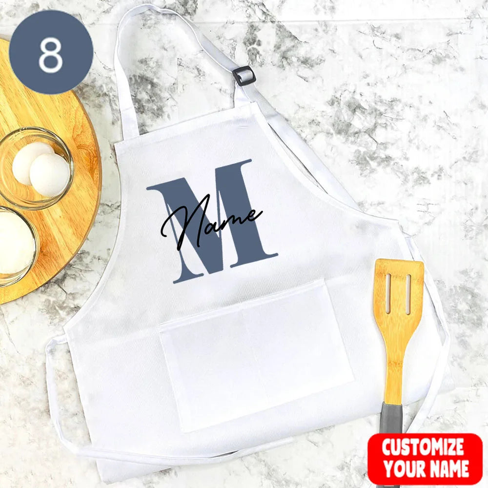 tablier de cuisine enfant personnalisé nom en M
