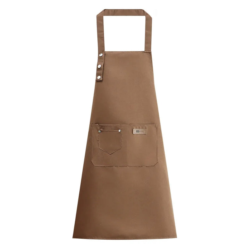 tablier de cuisine femme avec poche kaki