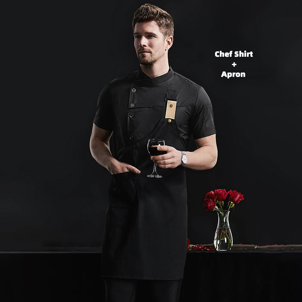 tablier de cuisine homme chic noir