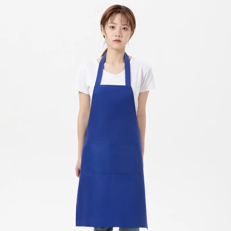 Customiser tablier de cuisine bleu