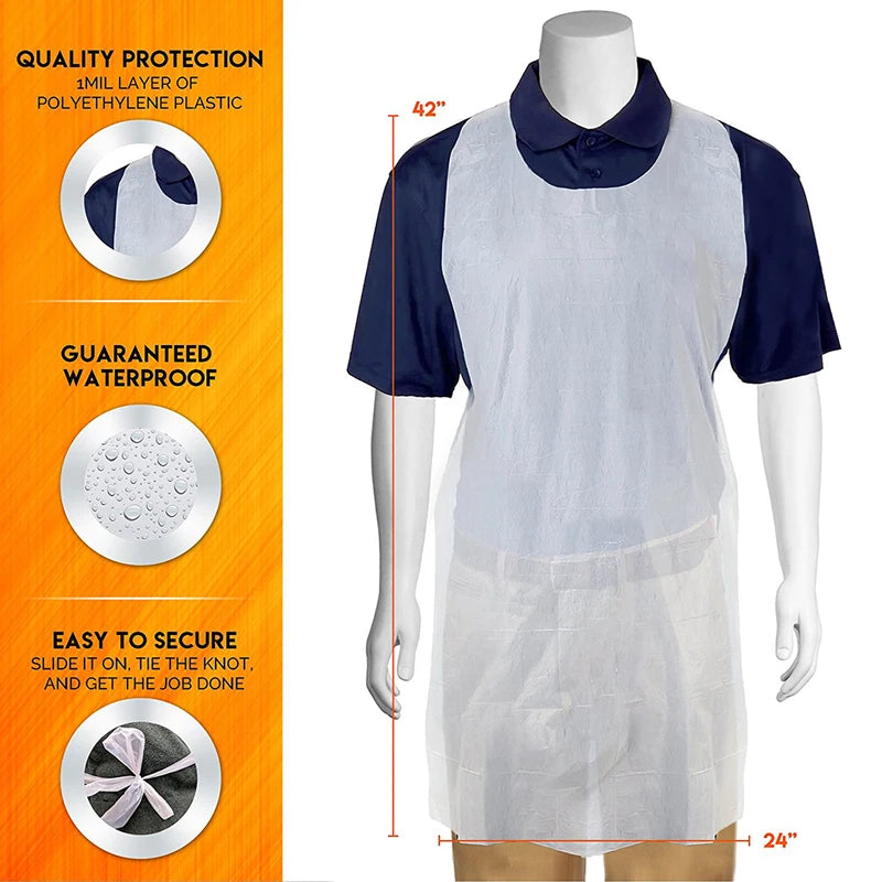 tablier de cuisine en plastique