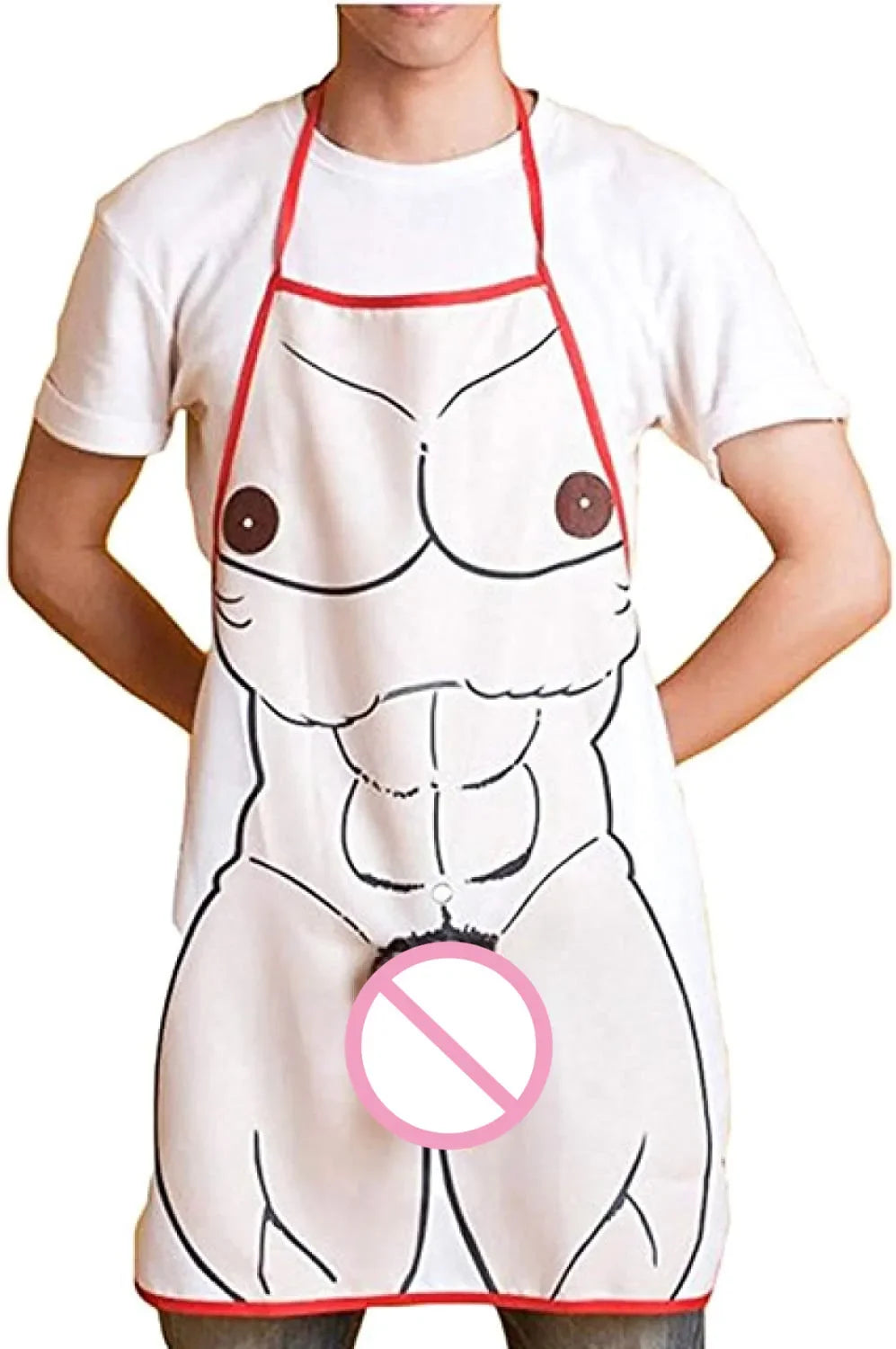 tablier de cuisine homme nu