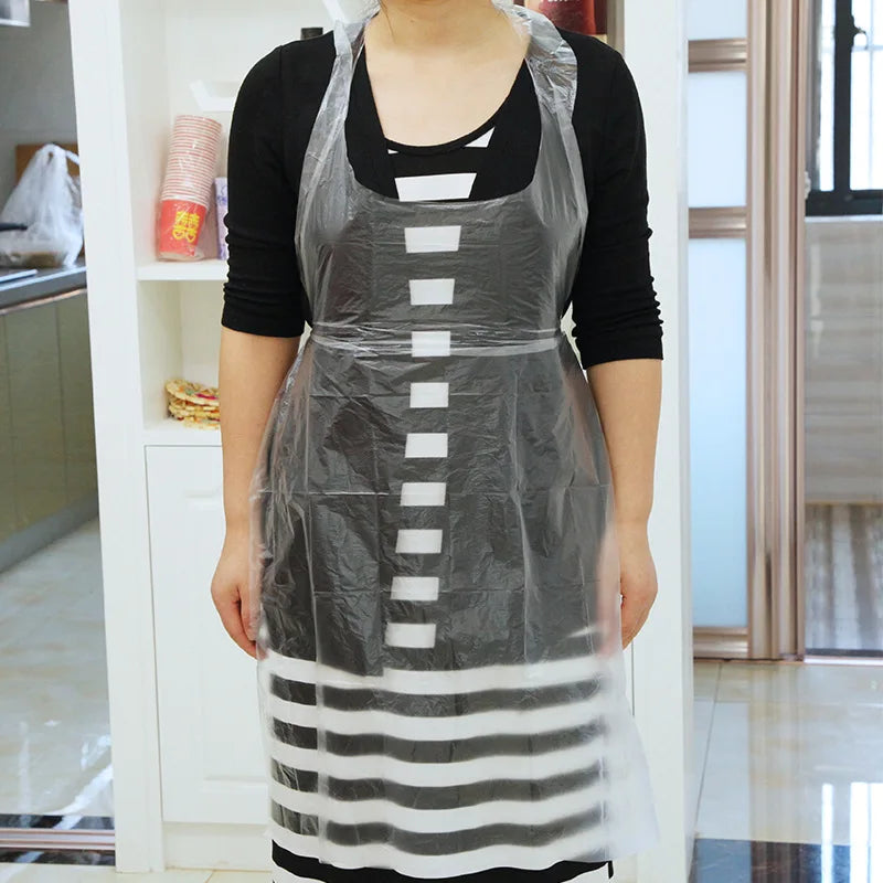 tablier de cuisine en plastique
