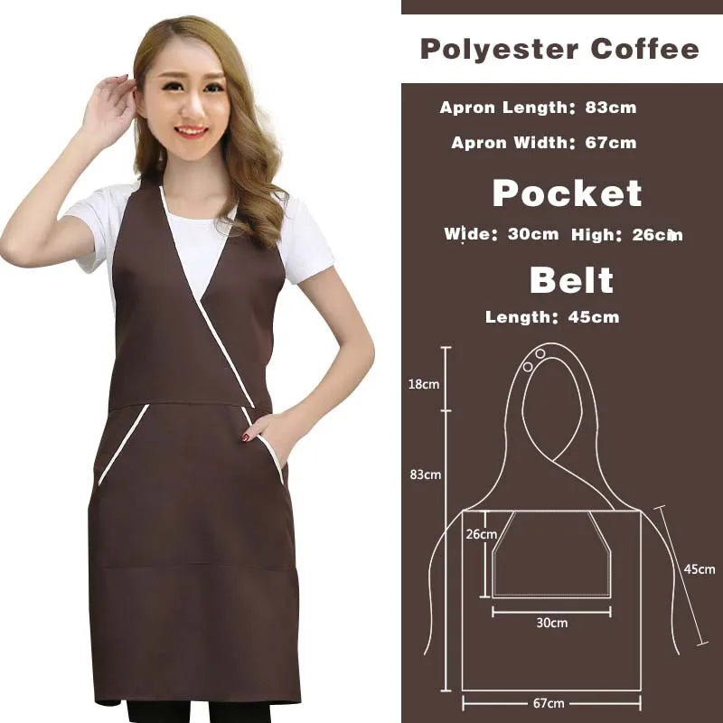 beau tablier de cuisine café polyester
