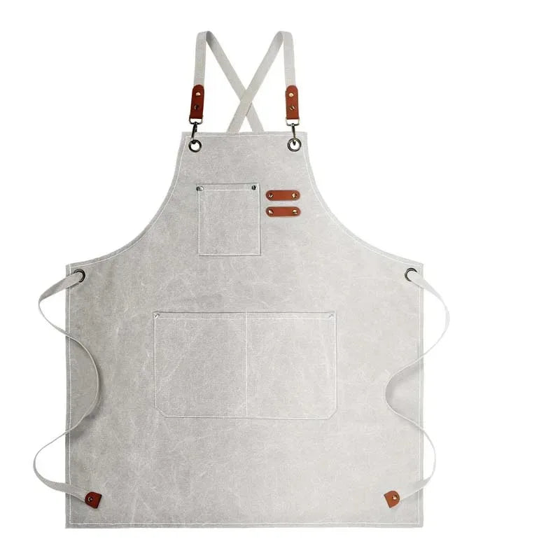 beau tablier de cuisine homme blanc