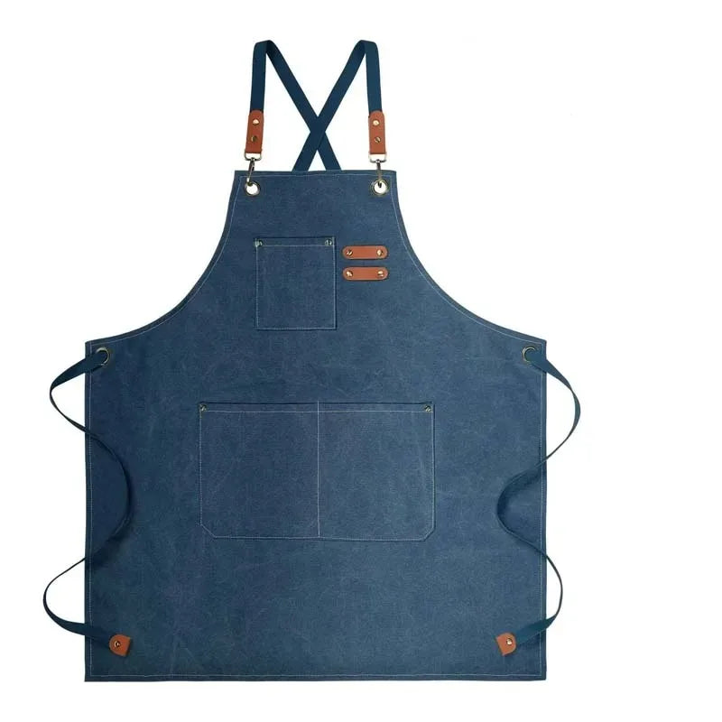 beau tablier de cuisine homme bleu