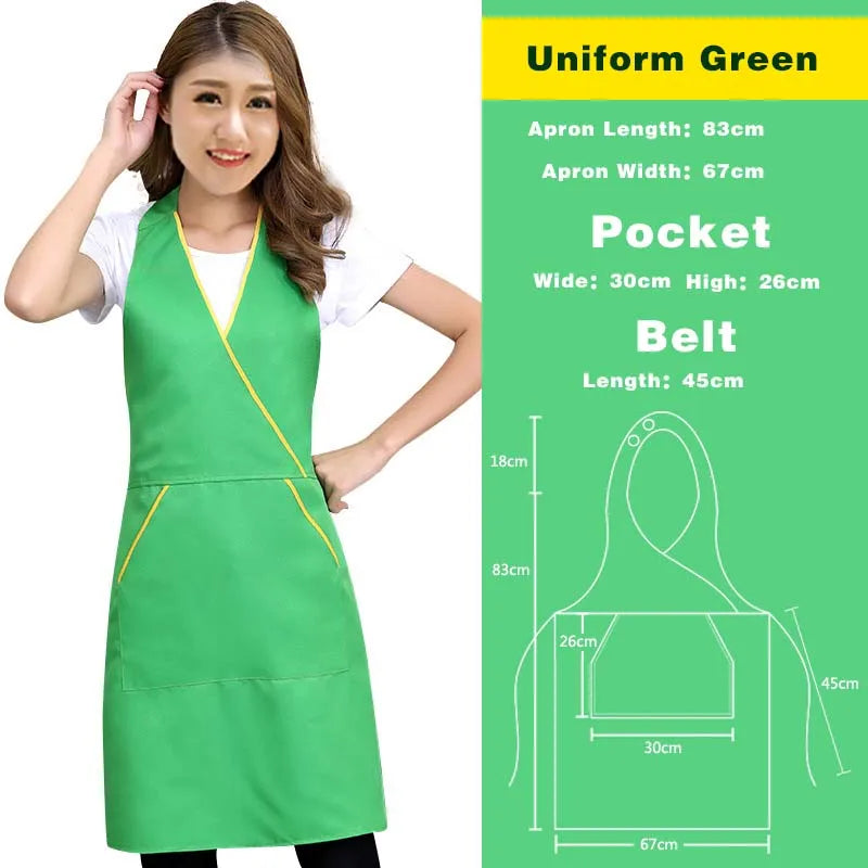 beau tablier de cuisine vert clair