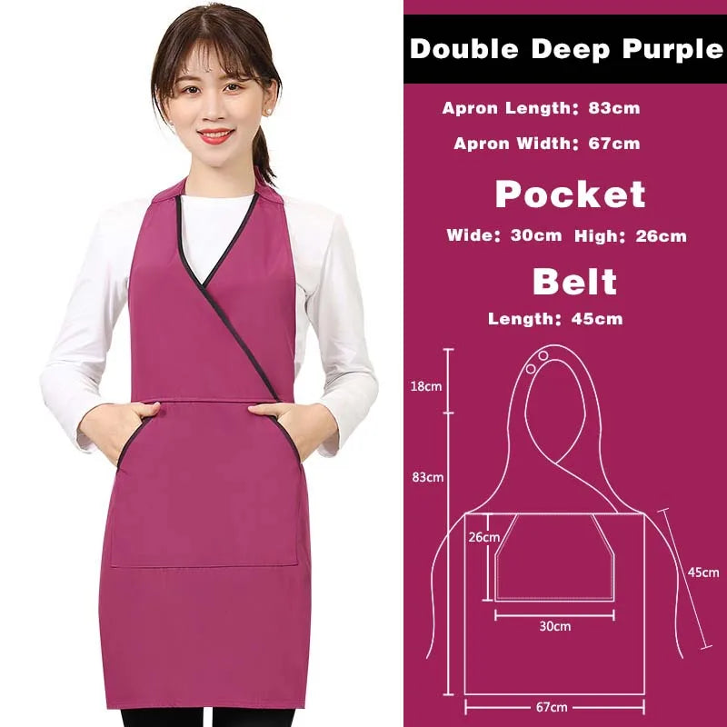 beau tablier de cuisine violet foncé