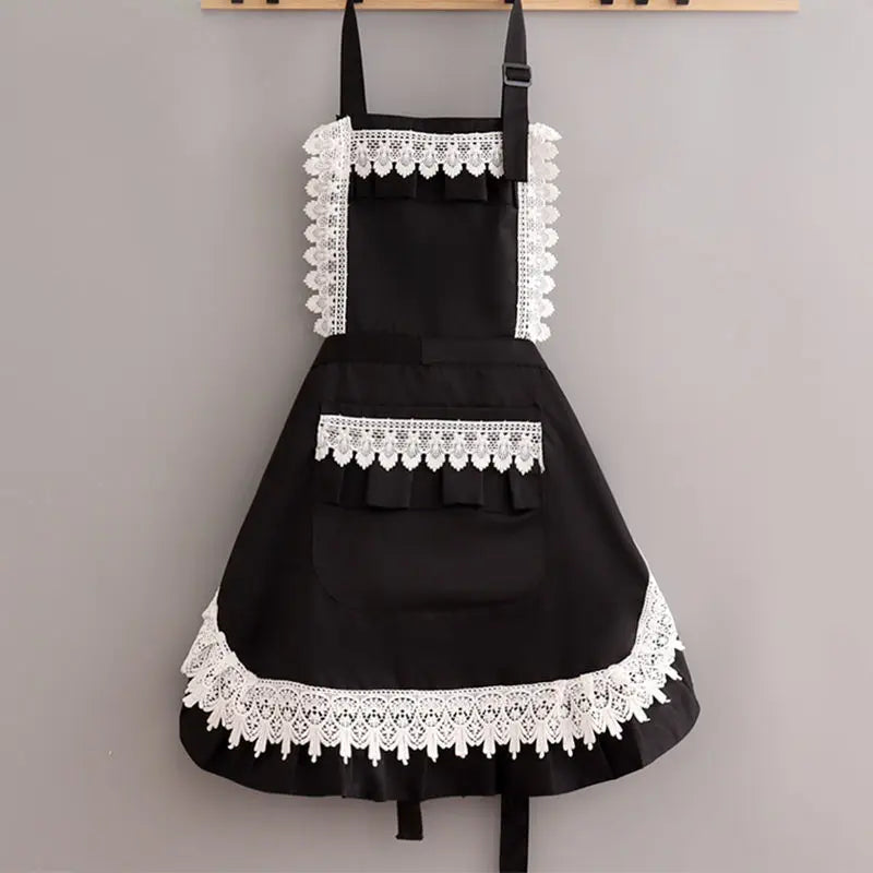 broderie pour tablier de cuisine noir