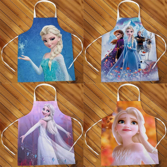  image avec quatre différent tablier cuisine reine des neige