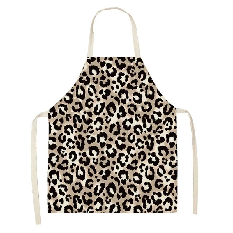 tablier de cuisine Léopard gris