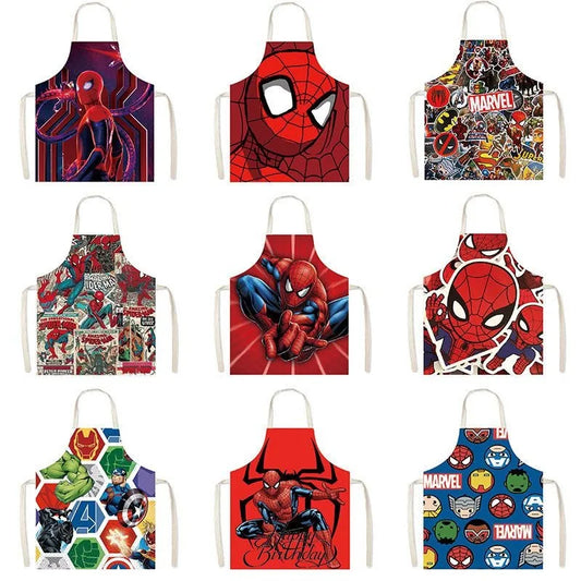 neuf tablier de cuisine Marvel sur l'image