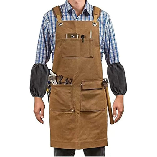 tablier de cuisine artisanale porté par un homme