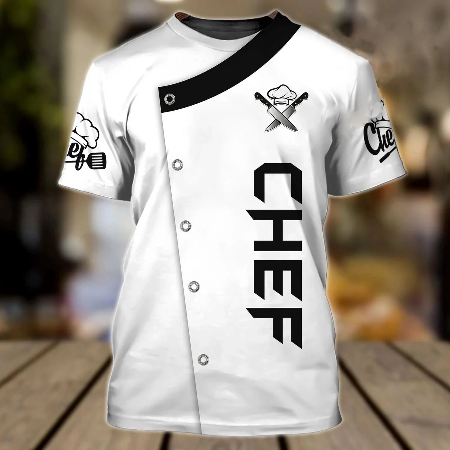 tablier de cuisine avec inscription blanc