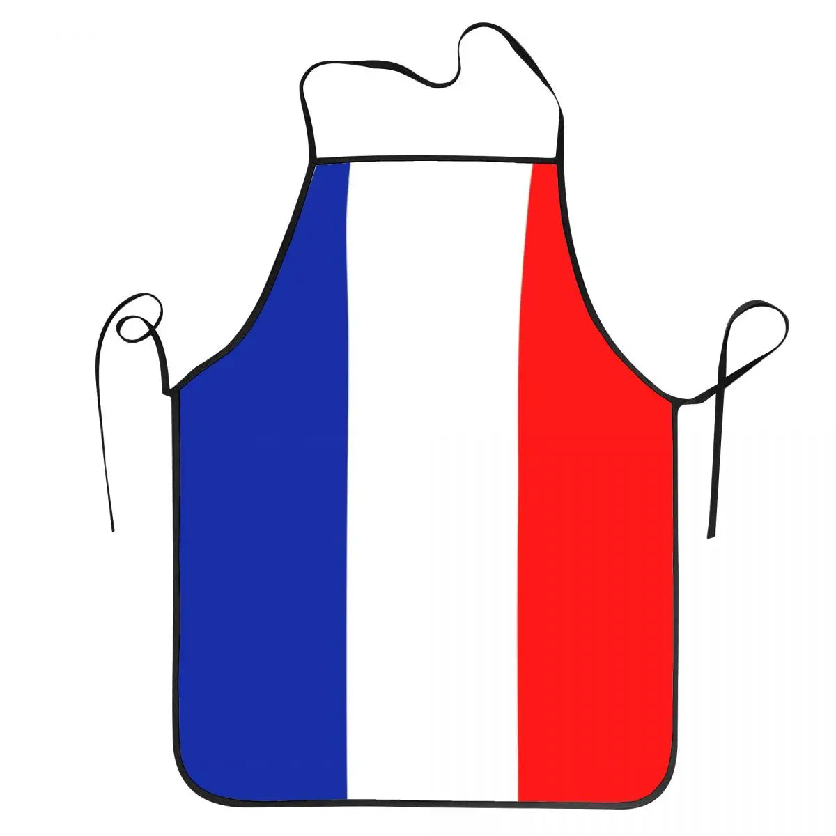tablier de cuisine bleu blanc rouge drapeau