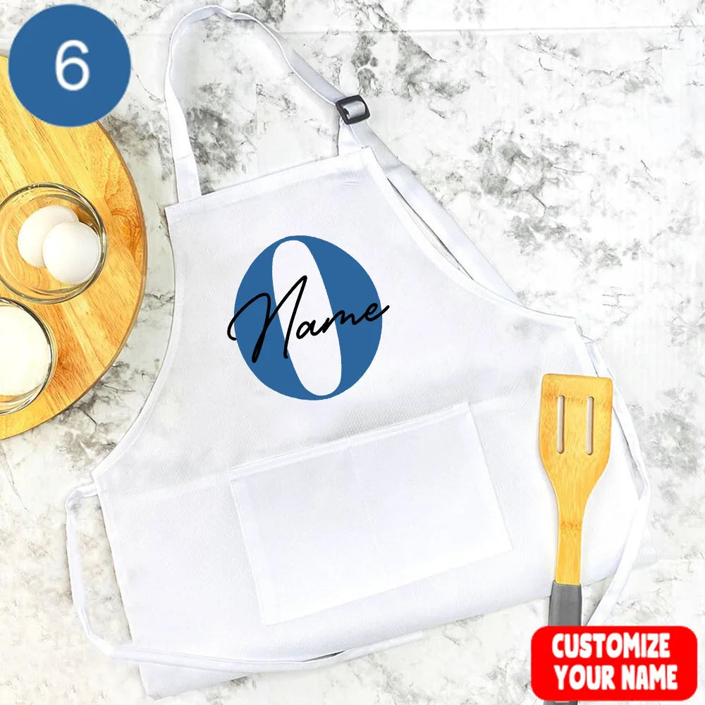 tablier de cuisine enfant personnalisé nom en O