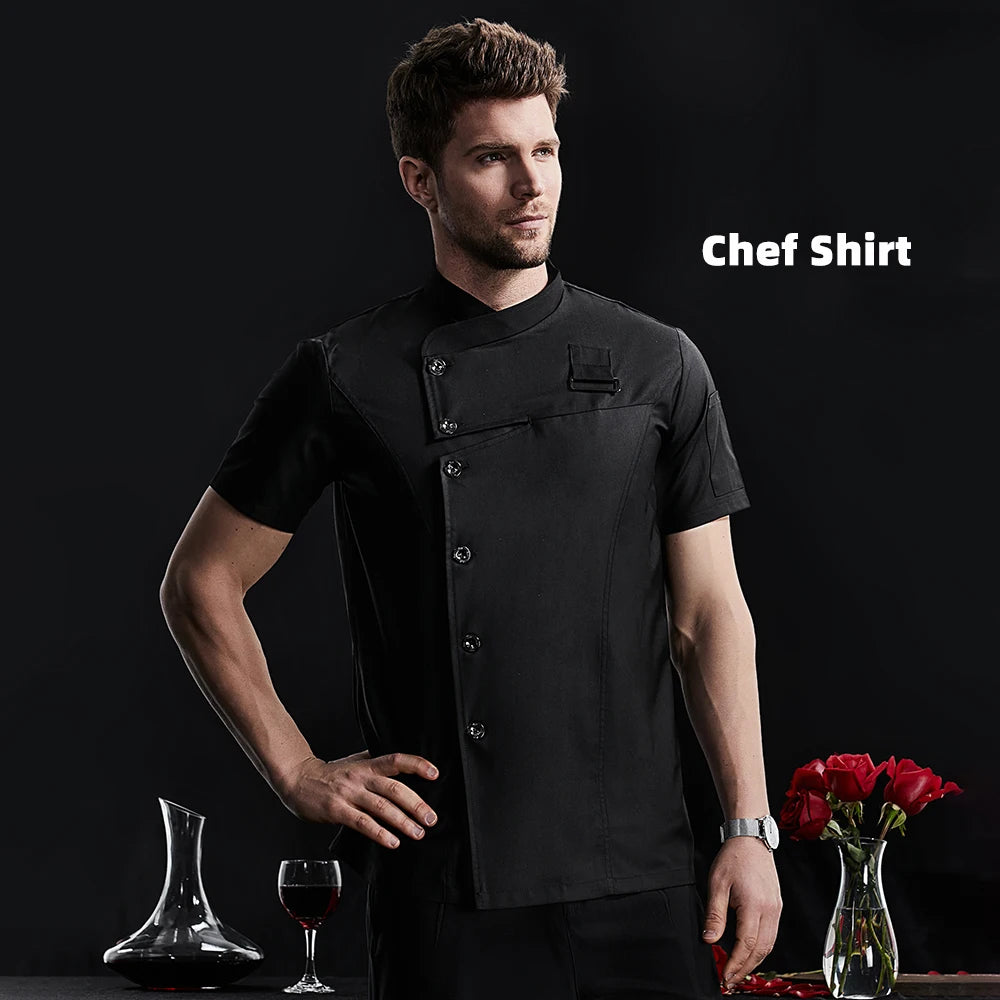 tablier de cuisine homme chic noir haut seulement