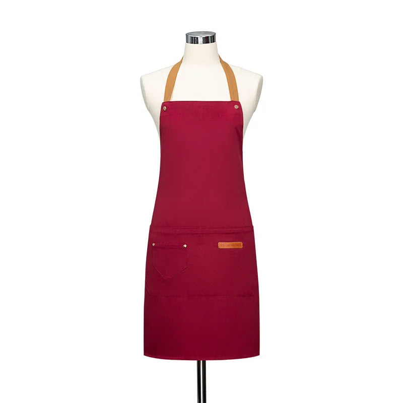 tablier de cuisine pro rouge