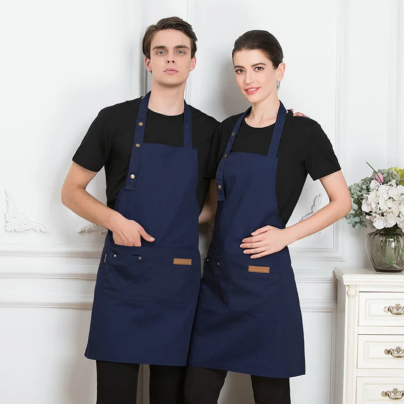 tablier de cuisine publicitaire bleu dark