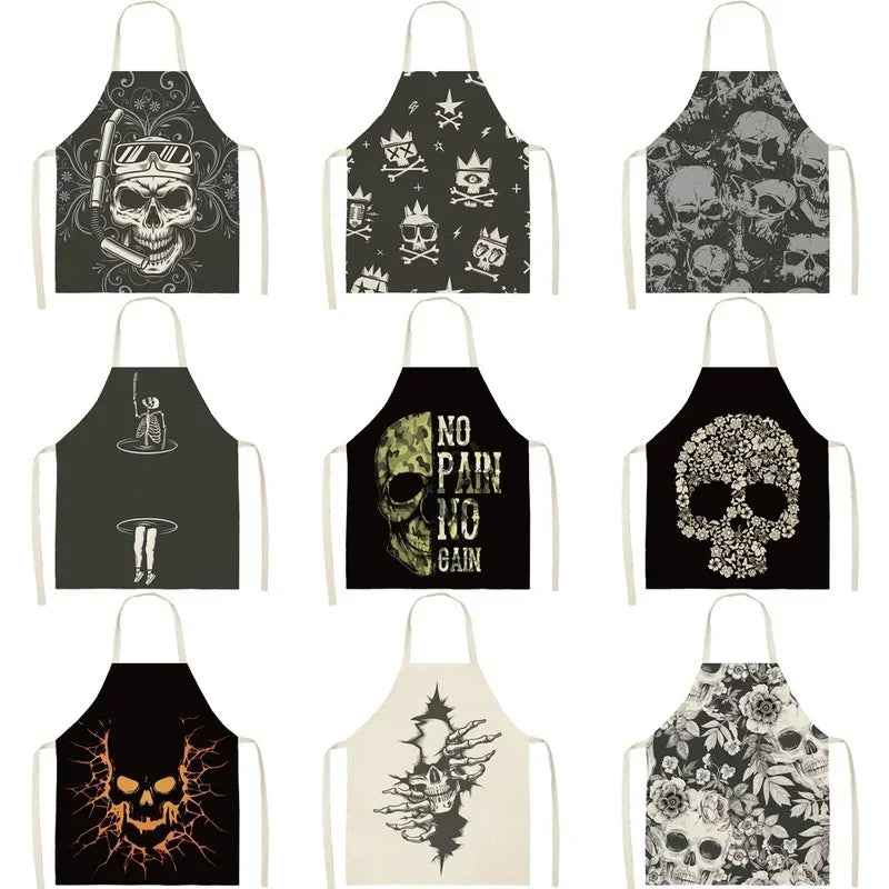 tablier de cuisine tête de mort neuf model de tête de mort