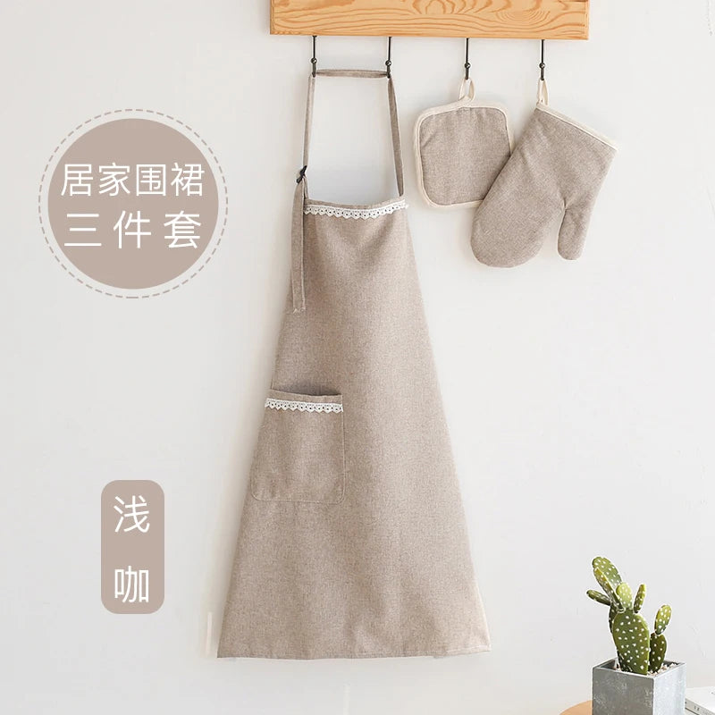 tablier et gant de cuisine